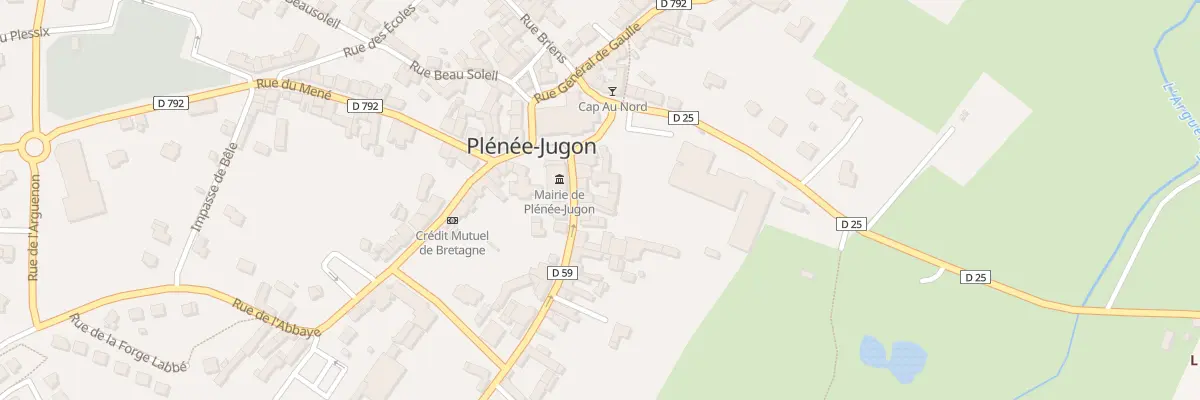Plan du 5 Rue du Capitaine de la Motte à Plénée-Jugon