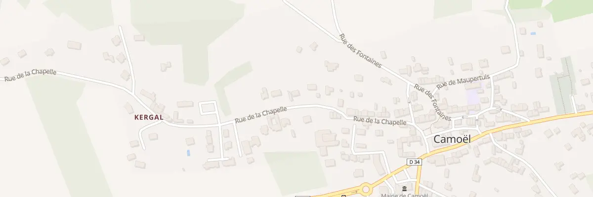 Plan du 26 Rue de la Chapelle à Camoël