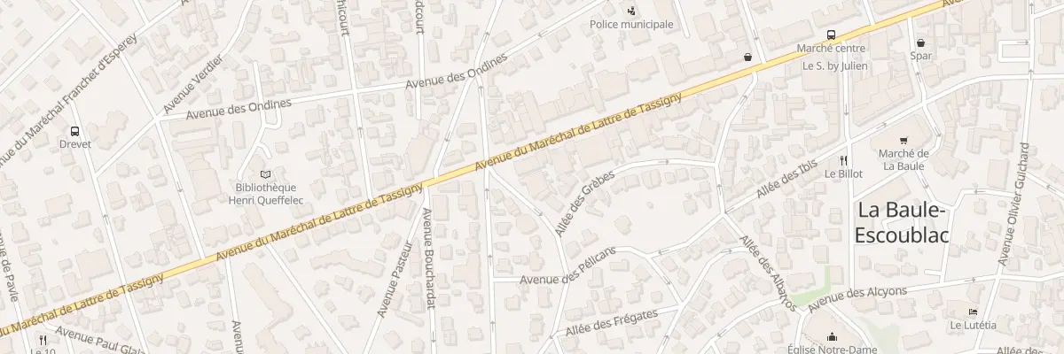 Plan du 132 Av Mal de Lattre de Tassigny à La Baule-Escoublac