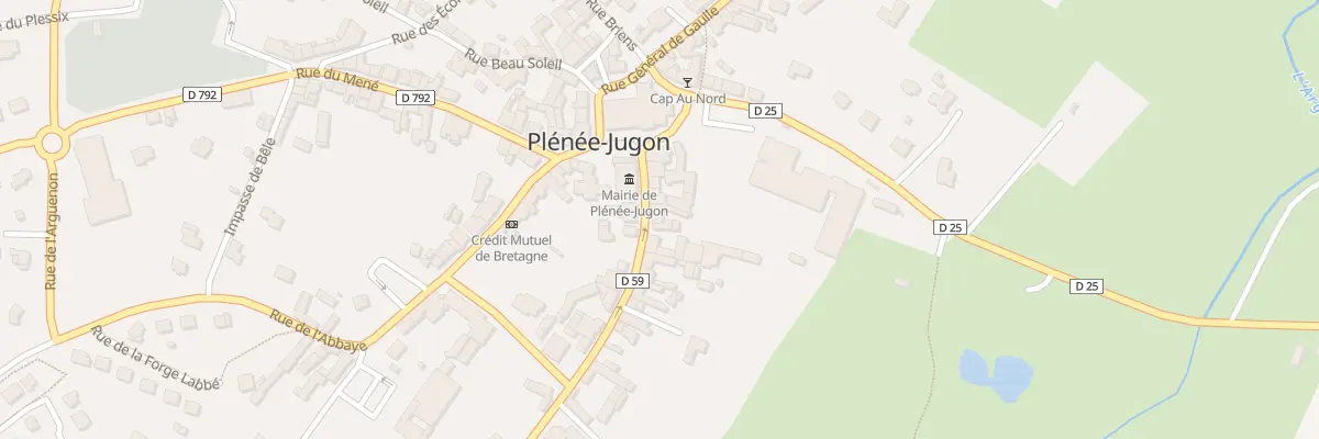 Plan du 11 Rue du Capitaine de la Motte à Plénée-Jugon
