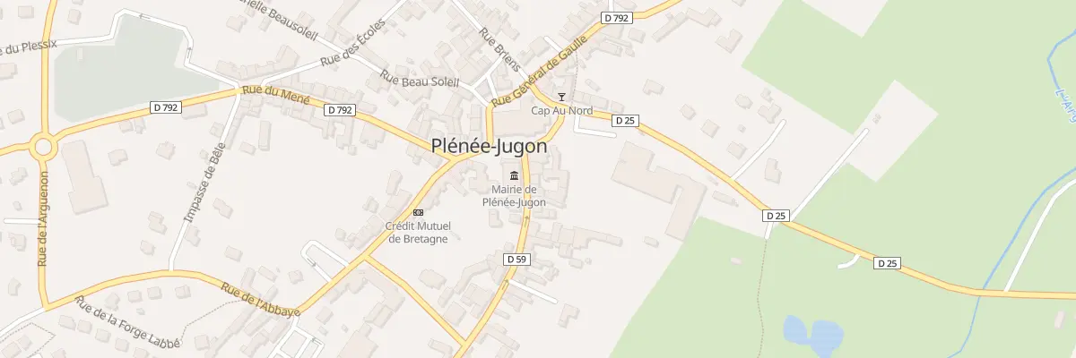 Plan du 3 Rue du Capitaine de la Motte à Plénée-Jugon