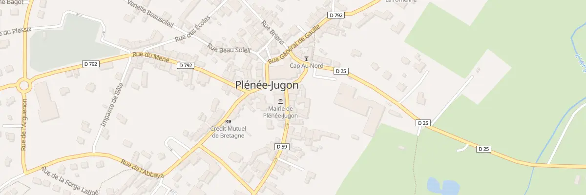 Plan du 1 Rue du Capitaine de la Motte à Plénée-Jugon