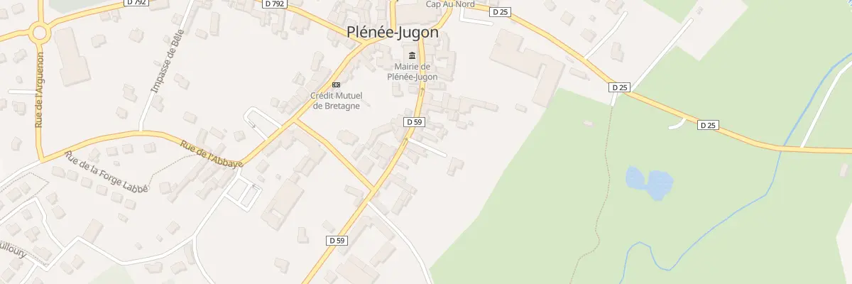 Plan du 25 Rue du Capitaine de la Motte à Plénée-Jugon