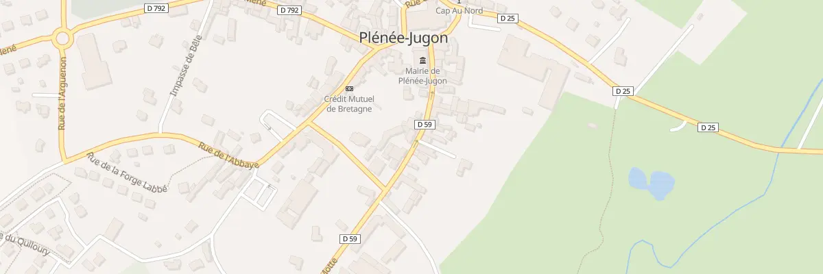 Plan du 10 Rue du Capitaine de la Motte à Plénée-Jugon