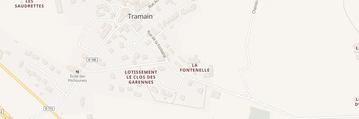 Plan du 9 Rue de la Fontaine à Tramain