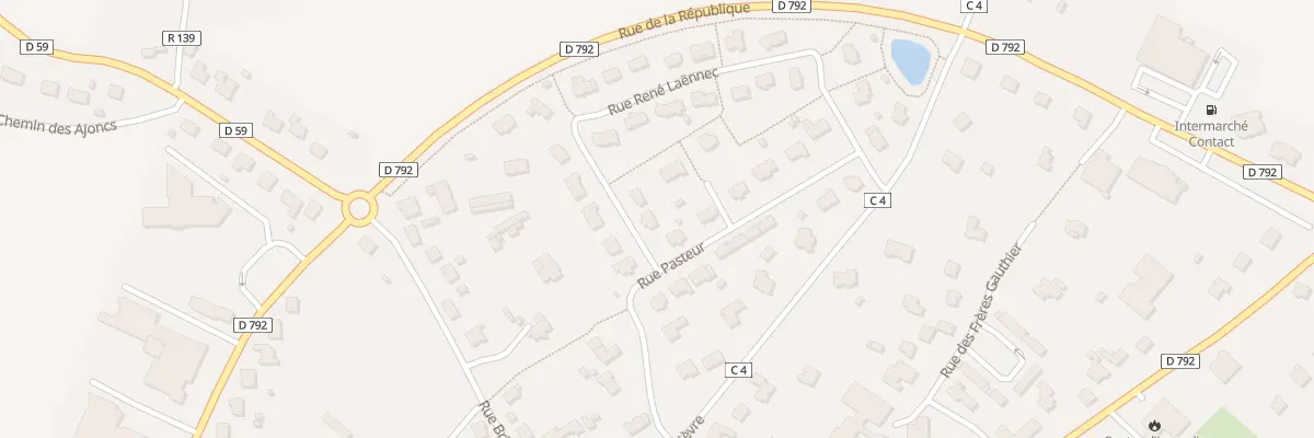 Plan du 2 Rue René Laënnec à Plénée-Jugon