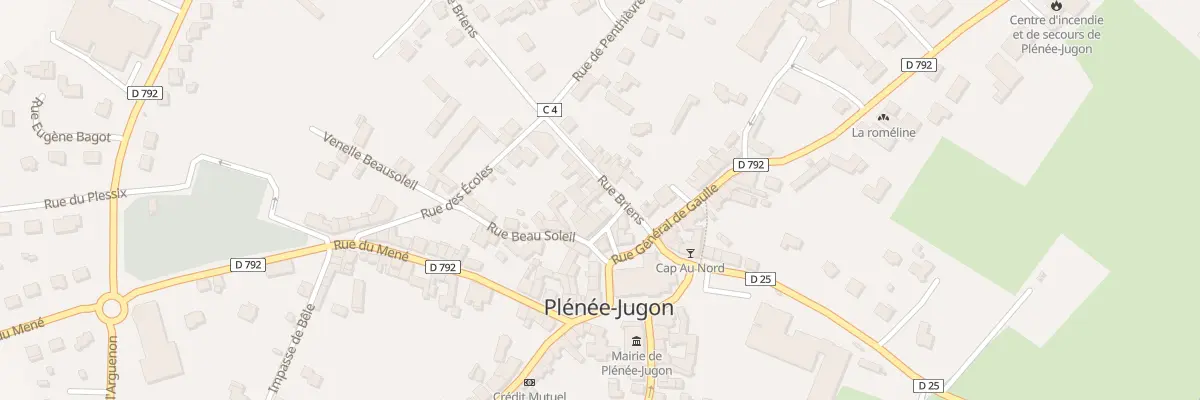Plan du 1 Rue Briens à Plénée-Jugon
