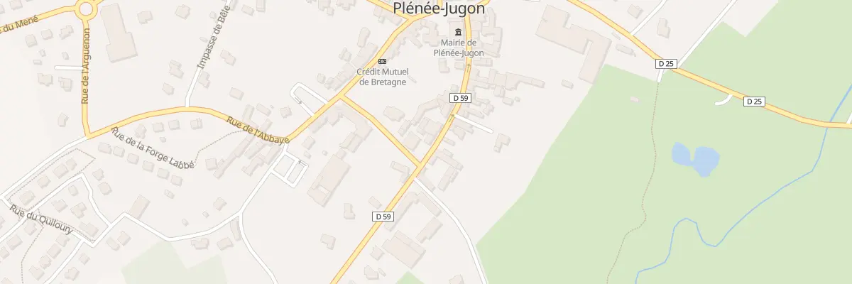 Plan du 14 Rue du Capitaine de la Motte à Plénée-Jugon