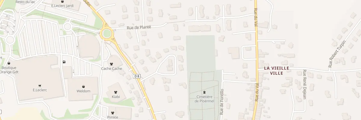 Plan du 7 Rue des Anciens d’Indochine à Ploërmel