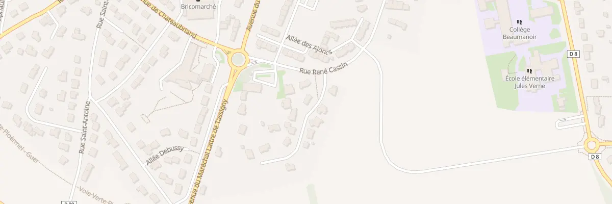 Plan du 2 Rue Jean Marie Hangouet à Ploërmel
