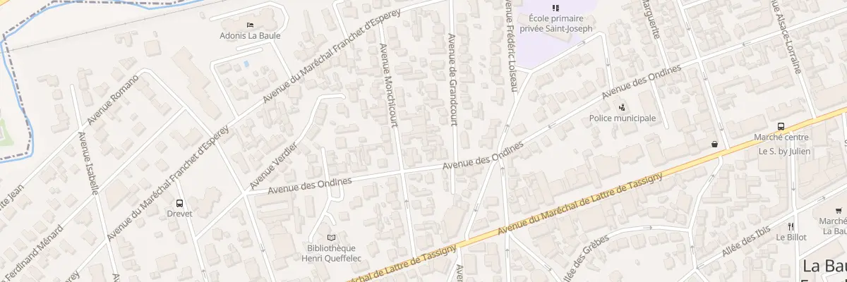 Plan du 16 Av Monchicourt à La Baule-Escoublac