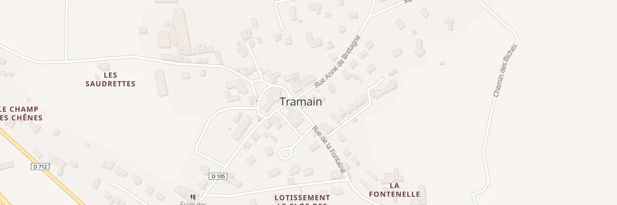 Plan du 1 Rue de la Fontaine à Tramain
