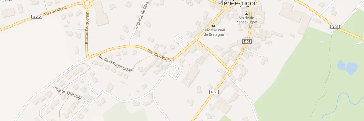 Plan du 17 Rue de l’Abbaye à Plénée-Jugon