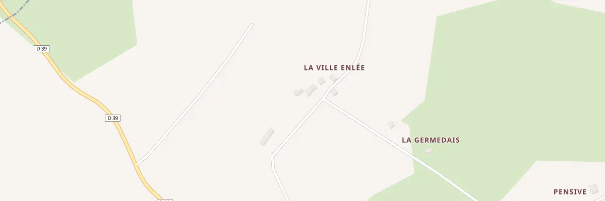 Plan du 16 La Ville Enlée à Mérillac