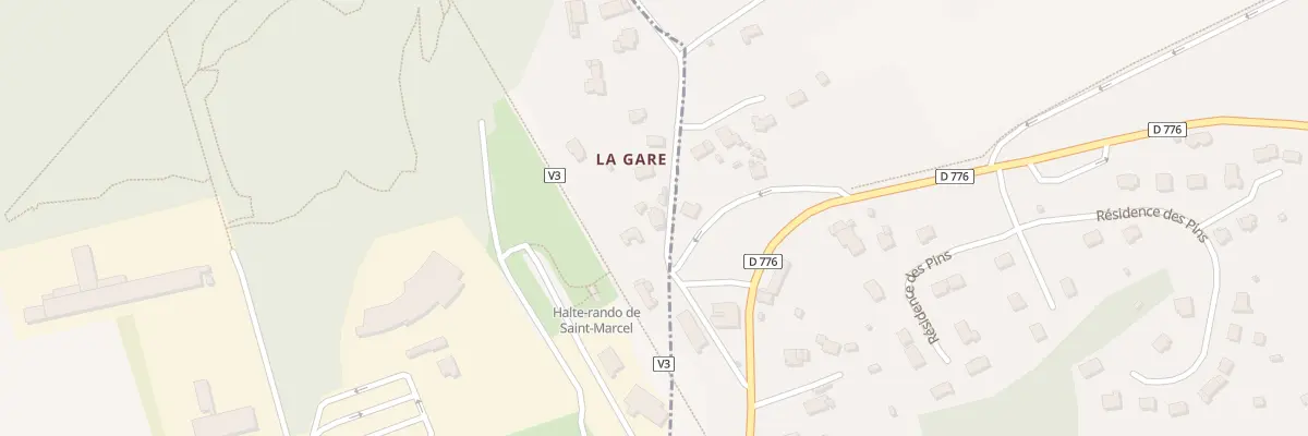 Plan du 5103 La Gare à Saint-Marcel