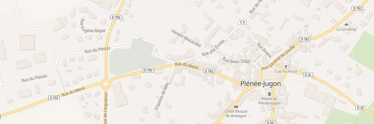 Plan du 32 Rue du Mené à Plénée-Jugon