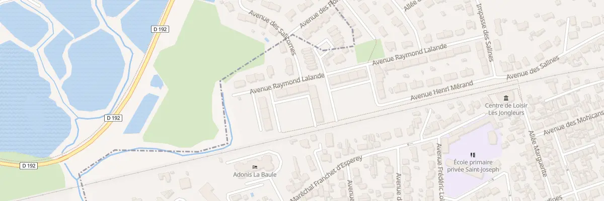 Plan du 8 Av Raymond Lalande à La Baule-Escoublac