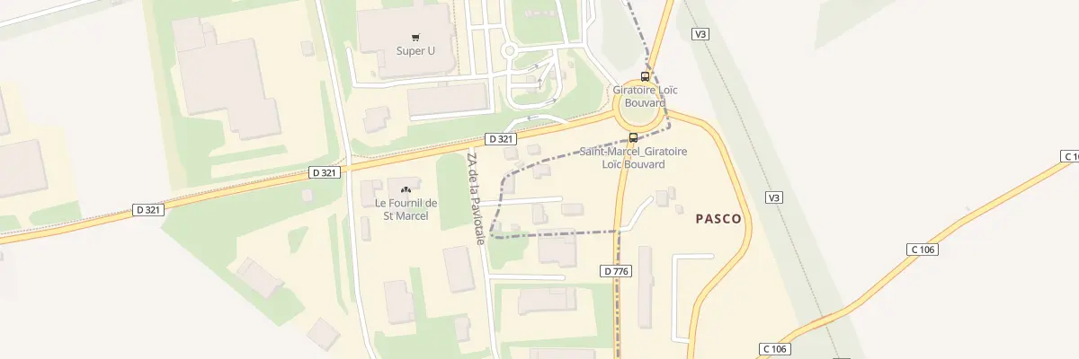 Plan du 1 Imp des Bleuets à Saint-Marcel