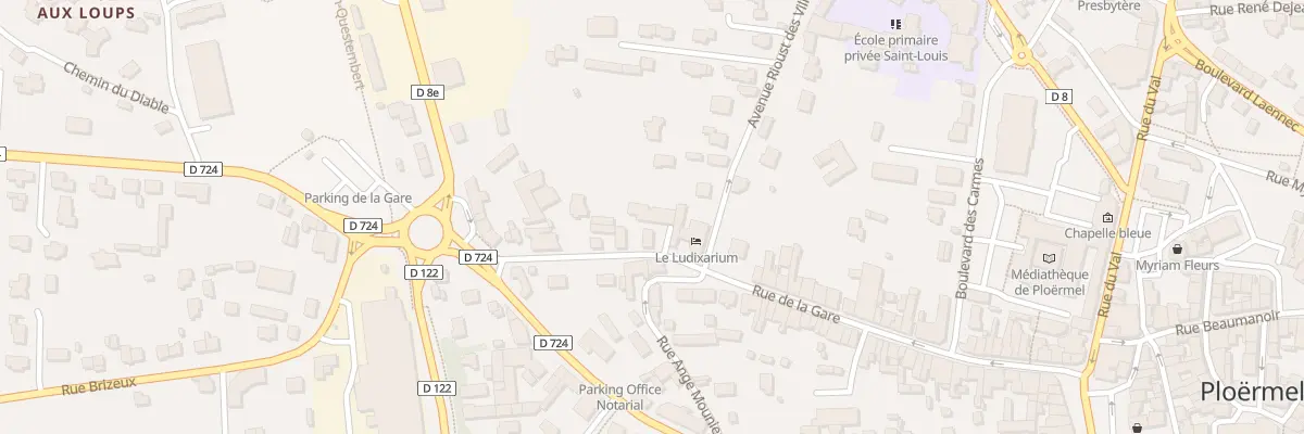 Plan du 72 Rue de la Gare à Ploërmel