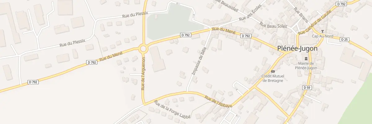 Plan du 26 Rue du Bêle à Plénée-Jugon