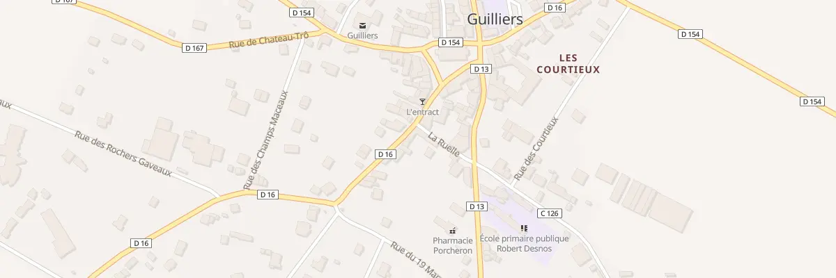 Plan du 7 Rue de la Ruelle à Guilliers