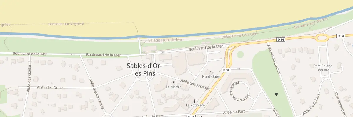 Plan du 6 All des Arcades à Fréhel