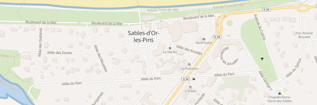 Plan du 15 All des Arcades à Fréhel