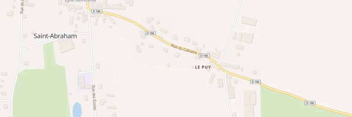 Plan du 28 Le Puy à Saint-Abraham