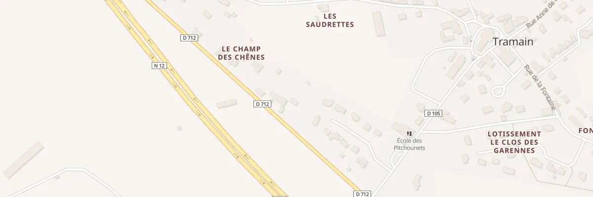 Plan du 2 Le Champ des Chenes à Tramain