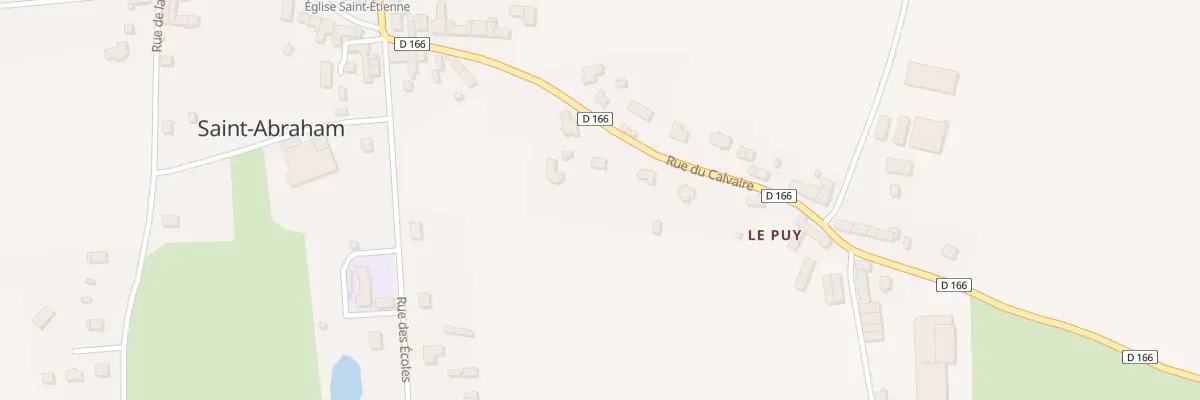 Plan du 24 Le Puy à Saint-Abraham