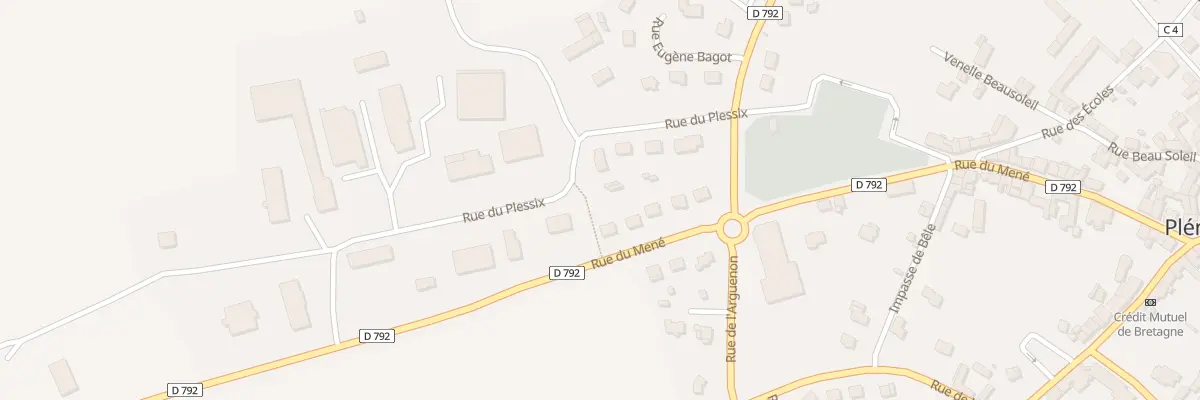 Plan du 59 Rue du Plessix à Plénée-Jugon