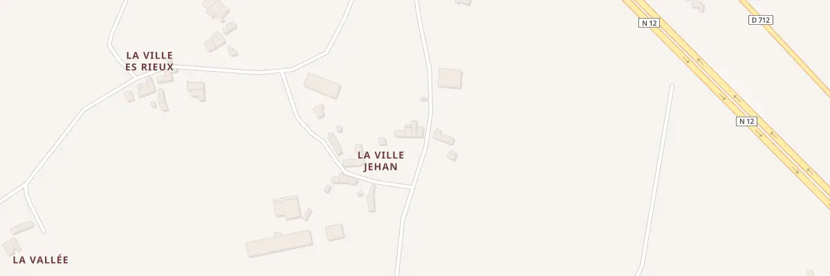 Plan du 2 La Ville Jehan à Tramain