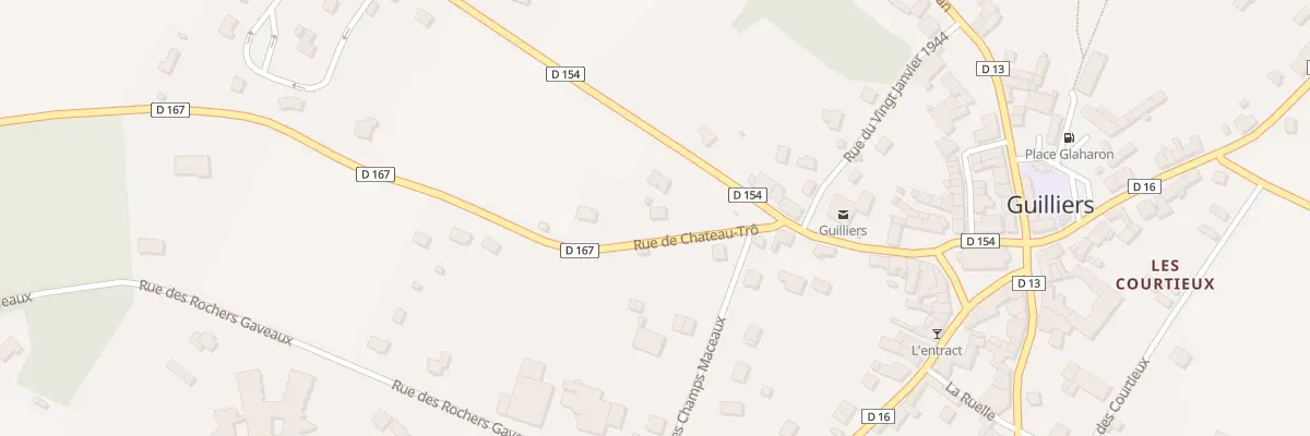 Plan du 4 Rue de Chateau Tro à Guilliers
