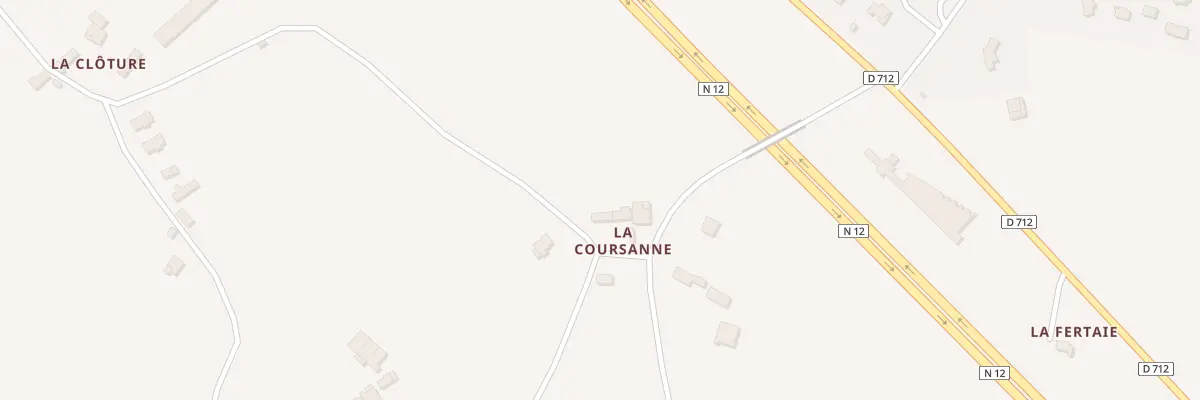 Plan du 6 Coursanne à Tramain