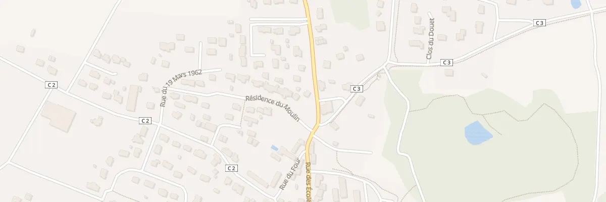 Plan du 1 Rue de la Mairie au Guerno