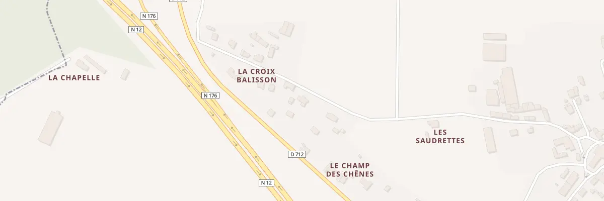 Plan du 3 La Croix Balisson à Tramain