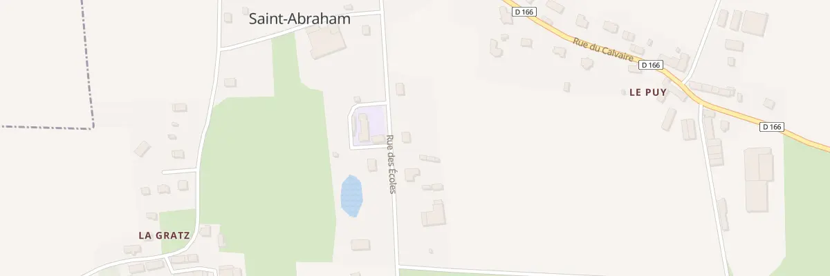 Plan du 11 Rue des Ecoles à Saint-Abraham