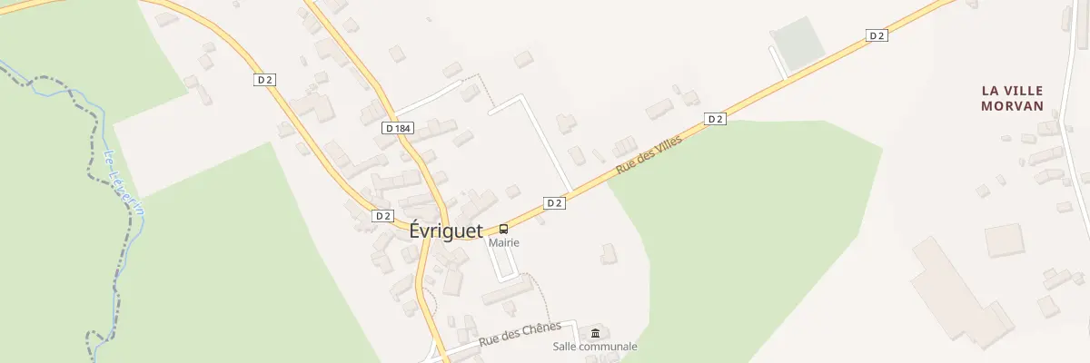 Plan du 1 Rue des Champs du Bourg à Évriguet