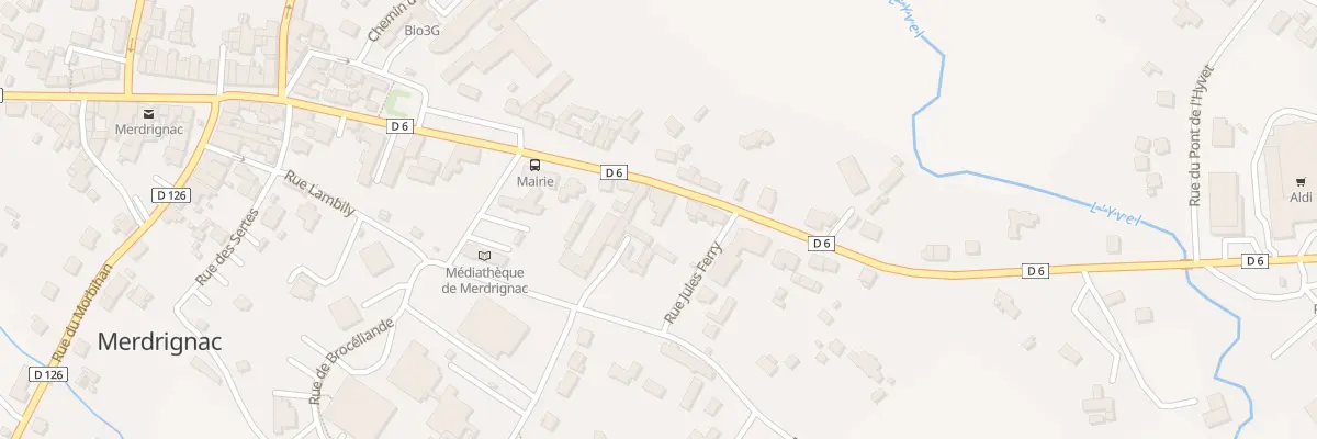 Plan du 38 Rue Philippe Lemercier à Merdrignac
