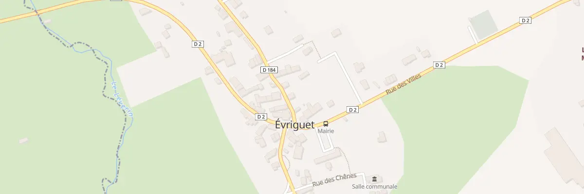 Plan du 2 Rue des Autrais à Évriguet