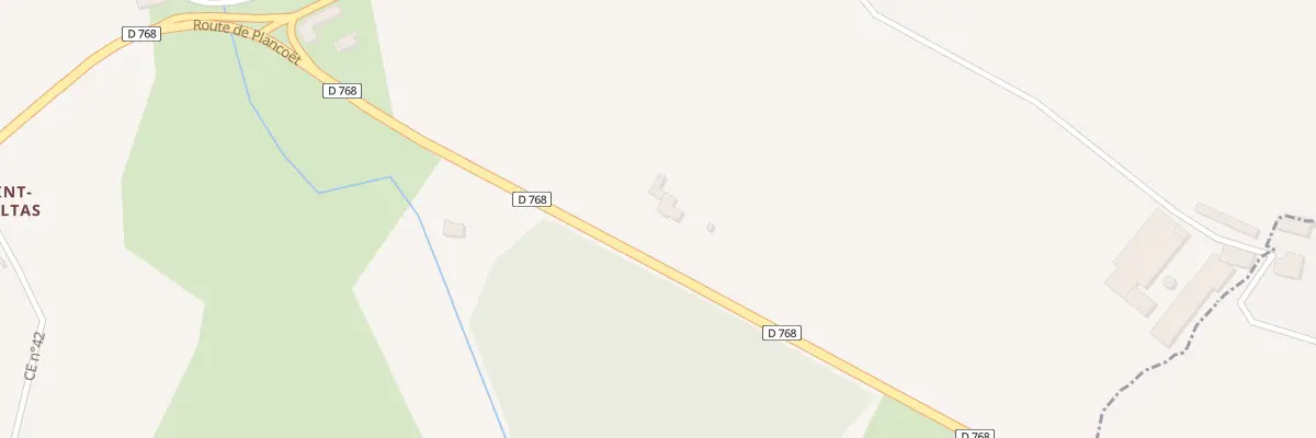 Plan du 4 Rte de Plancoet à Hénansal