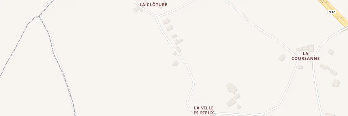 Plan du 3 La Clôture à Tramain
