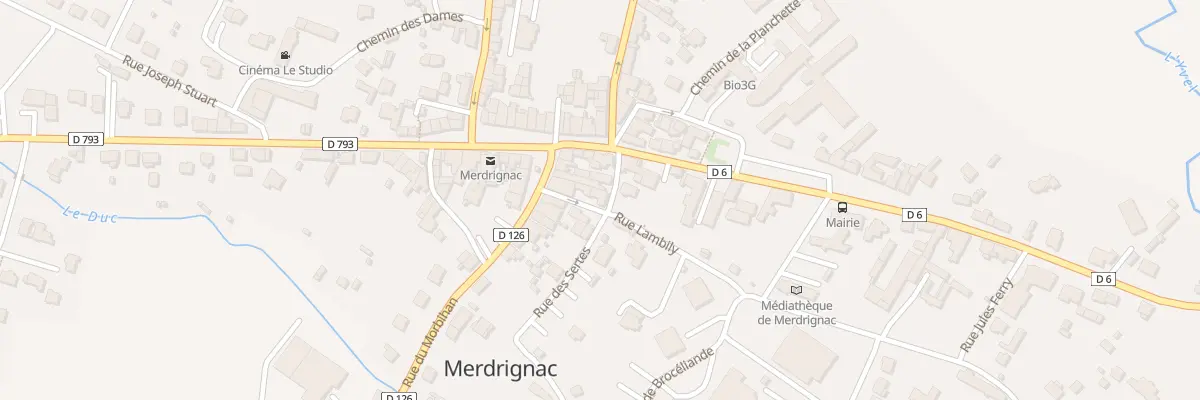 Plan du 3 Rue Lambily à Merdrignac