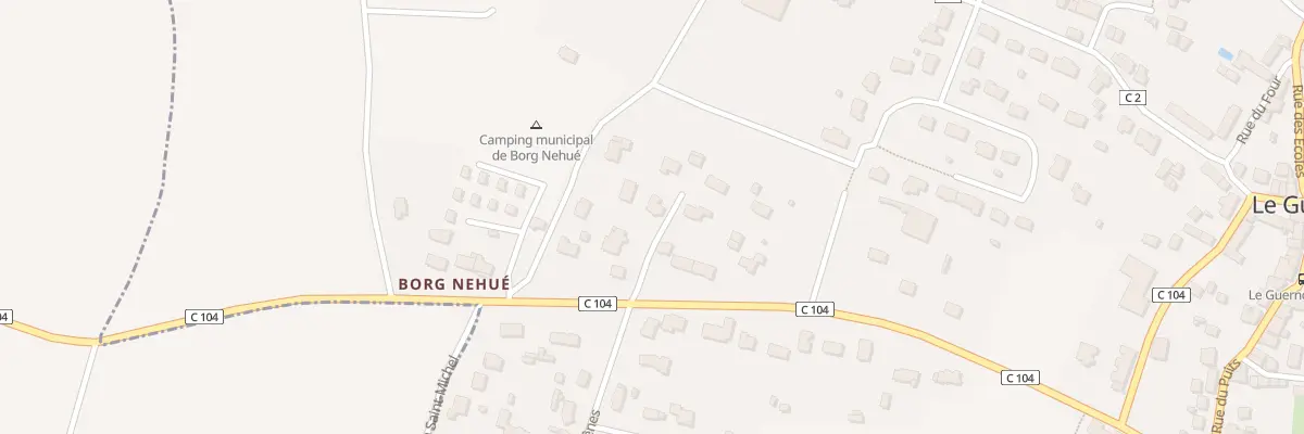Plan du 1B Imp du Borg-nehue au Guerno