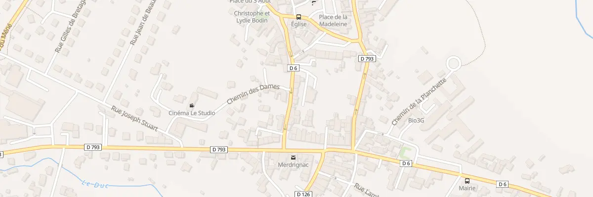 Plan du 14B Rue du Docteur Moisan à Merdrignac