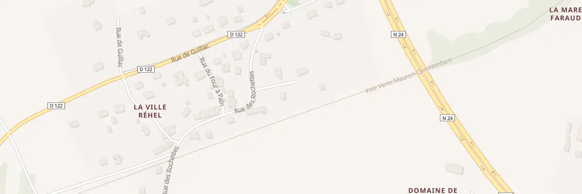 Plan du 15 Rue des Rochettes à Ploërmel