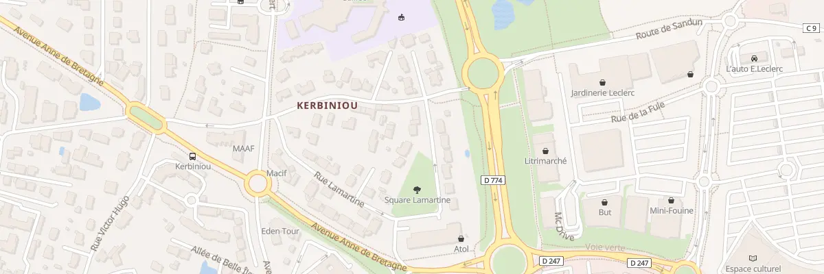 Plan du 25 Rue Lamartine à Guérande