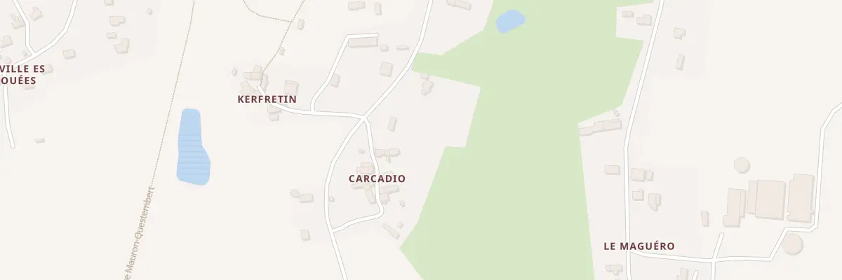 Plan du 3 Carcadio à Molac