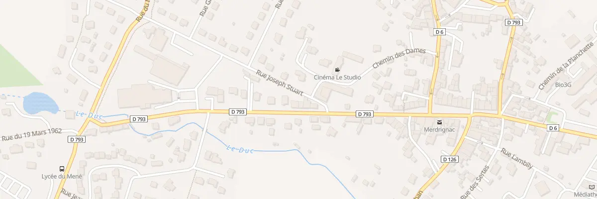 Plan du 26 Rue Nationale à Merdrignac