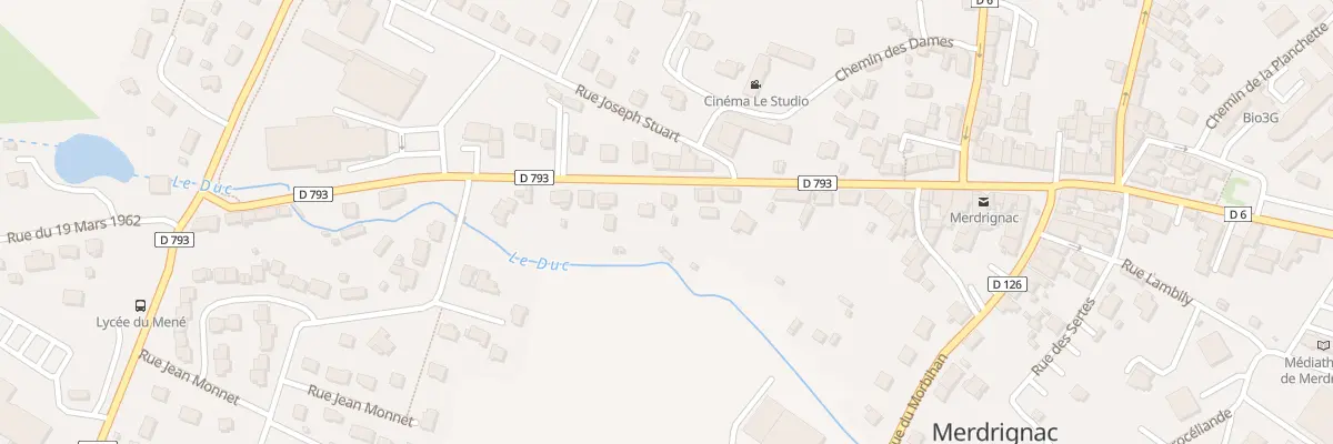 Plan du 29 Rue Nationale à Merdrignac